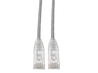 Eaton Tripp Lite N201-S07-GY Cat6 Gigabit Snagless Slim UTP Ethernet Cable (RJ45 M/M), PoE, Gray, 7 ft. (2.13 m)