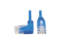 Eaton Tripp Lite N204-S07-BL-LA Left-Angle Cat6 Gigabit Molded Slim UTP Ethernet Cable (RJ45 Left-Angle M to RJ45 M), Blue, 7 ft. (2.13 m)