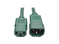 Eaton Tripp Lite P005-002-AGN Heavy-Duty PDU Power Cord, C13 to C14 - 15A, 250V, 14 AWG, 2 ft. (0.61 m), Green