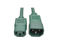 Eaton Tripp Lite P005-002-AGN Heavy-Duty PDU Power Cord, C13 to C14 - 15A, 250V, 14 AWG, 2 ft. (0.61 m), Green