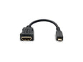 Eaton Tripp Lite P142-06N-MICRO Micro HDMI to HDMI Adapter for Ultrabook/Laptop/Desktop PC - (Type D M/F), 6 in. (15.2 cm)