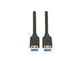 Eaton Tripp Lite U325-010 USB 3.0 SuperSpeed A to A Cable for USB 3.0 All-in-One Keystone/Panel Mount Couplers (M/M), Black