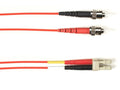 Black Box FOCMP62-STLC-RD-7 62.5 MM FO PC Duplx, PLN, RED, Stlc, 7 FT (2 M)