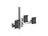 Humanscale X2NM0NCWNTD8TD8TD18 M/Flex for Triple Monitors, No Mount, 18 Post, Polished Aluminum with White Trim