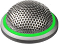 Shure MX395AL/O-LED-TA Omni Button Mic, Aluminum W/ LED TAA
