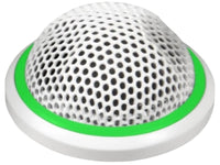 Shure MX395W/BI-LED-TA BI-DIRECT Button Mic, White W/ LED TAA