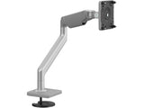 Humanscale M21NTNBSBTS M2.1 Monitor Arm with Bolt-Through Mount, Angled and Dynamic Link, Offset VESA Play in Gray, Silver with Gray Trim