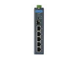 B+B SmartWorx EKI-2706E-1GFPI-BU 4FE+1GE+1G SFP Unmanaged Ind. PoE Switch W/T