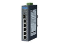 B+B SmartWorx EKI-2706E-1GFPI-BU 4FE+1GE+1G SFP Unmanaged Ind. PoE Switch W/T