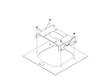 Oberon 37-1007-COAP9120 Retrofit Trim for Oberon Model 1007 Right-Angle Bracket, Cisco 9120 Access Point, Spring Attache