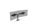 HAT Design Works E5-D2-SLV E5 Dual Dynamic Monitor Arm, Silver, holds 25 lbs per monitor, up to 32IN screen