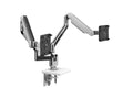 Humanscale M22MTWC M2.1 Dual Mount Monitor Arm, 4/Angled/Dynamic Links, 100 x 100mm VESA