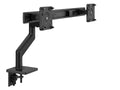 Humanscale M82BCBC M8.1 Dual Monitor Arm, Crossbar, Angled/Dynamic Links, Black 100x100mm VESA