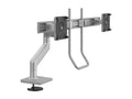Humanscale M82BRSB M8.1 Dual Monitor Arm, Crossbar with Handle, Angled/Dynamic Links, Grey 100x 100mm VESA