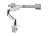 Humanscale M82BSWD M8.1 Dual Monitor Arm, Crossbar, Angled/Dynamic Links, Grey 100x100mm VESA