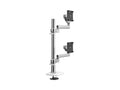Humanscale X222ETWB M/Flex M2.1 Dual Monitor Arm, Stacked (One over One), 8/Dynamic Links, 24 Post, 100x100mm VESA