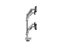 Humanscale X242CTSB M/Flex M2.1 Quad Monitor Arm, Stacked (Two Over Two), 4/Dynamic Links, 24 Post, 100x100mm VESA
