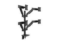 Humanscale X242DSBC M/Flex M2.1 Quad Monitor Arm, Stacked (Two Over Two), Dynamic Links with Slider, 24 Post, 100x100mm VESA