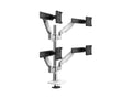 Humanscale X242DSWB M/Flex M2.1 Quad Monitor Arm, Stacked (Two Over Two), Dynamic Links with Slider, 24 Post, 100x100mm VESA