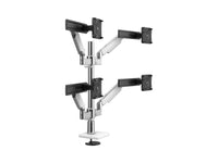 Humanscale X242DSWB M/Flex M2.1 Quad Monitor Arm, Stacked (Two Over Two), Dynamic Links with Slider, 24 Post, 100x100mm VESA