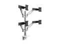 Humanscale X242DSWC M/Flex M2.1 Quad Monitor Arm, Stacked (Two Over Two), Dynamic Links with Slider, 24 Post, 100x100mm VESA