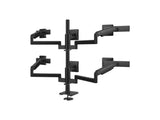 Humanscale X262FSBB M/Flex M2.1 Six Monitor Arms, Stacked (Three Over Three), 12/Dynamic Links with Slider, 30 Post, 100