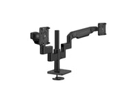 Humanscale X821CTBB M/Flex M8.1 Dual Monitor Arm, 4/Dynamic Links, 12 Post, 100x100mm VESA