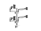 Humanscale X842ETWC M/Flex M8.1 Quad Monitor Arm, Stacked (Two Over Two), 8/Dynamic Links, 24 Post, 100x100mm VESA