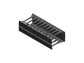 Chatsworth 35441-704 Evolution Horizontal Cable Manager, Single-Sided, Black