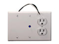 Chauvet CQ-1 Mounts in a two + one gang space in a wall, ceiling or enclosure. Two gang required for hardware. One gang for wire connections. Single 15A duplex