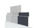 Heckler H1284-FR-CAST Framework Short Outer Panel & Backsplash - Fabric Wrapped- CAST