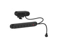 HAT Design Works PWRG-ACC-TD-STRP-BK Reya Surface Mounted Power Module + Power Strip, Black, 65W, 8 power receptacles, 1 USB-A, 2 USB-C