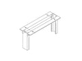 Chatsworth 10473-702 Heavy-Duty Top Angle; 23INW; Black