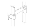 Chatsworth 10608-001 Vertical Wall Brackets 3/8; 1.5INH; Gold