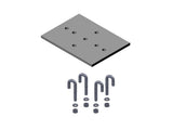 Chatsworth 10595-708 3IN Channel Rack-To-Runway Mounting Plate Using J-Bolts 5 to 8IN W; Black