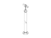 Chatsworth 10684-102 Tall Pipe Stand; 2INW x 85INH; Gray