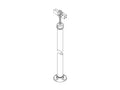 Chatsworth 10684-E01 Tall Pipe Stand; 2INW x 79INH; Glacier White
