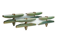Chatsworth 10842-001 Insulator Bar kit; 0.38INW; White; Cable Capacity - 1421; 10 Kits