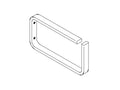 Chatsworth 11563-E50 Large Horizontal Cable Ring; 6 IN W x 2.85 IN H; Glacier White; Box of 50
