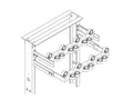 Chatsworth 11570-119 Cable Strain Relief Bracket; 19INW x 2INH; Gray
