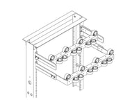 Chatsworth 11570-119 Cable Strain Relief Bracket; 19INW x 2INH; Gray