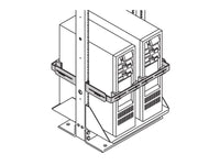 Chatsworth 12086-119 Tower CPU Adjustable Tie-Down Brackets; 19INW; Gray; Depth Capacity: 22 in