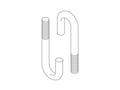 Chatsworth 11430-702 J-Bolt  Hook