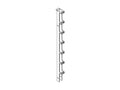 Chatsworth 11730-508 Single-Sided Narrow Vertical Cabling Sections; 3.65INW x 9INH x 6.38IND; Clear