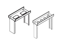 Chatsworth 12382-725 Rack Topmount Cable Trough; 6INW x 26.25INL; Black