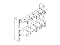 Chatsworth 12542-519 19 Inch Horizontal Wire Management; 19INW x 3.44INH; Clear