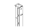 Chatsworth 12664-701 Cabling Section Cover; 6INW x 7INH; Black