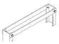 Chatsworth 13045-519 Top Bar for Universal Rack; Clear