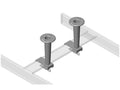 Chatsworth 13392-E12 Universal/Trough Style Cable Runway Pathway Divider; 3.94INH; Glacier White