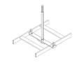 Chatsworth 12362-012 Cable Runway Center Support Kit; 12.56INW; Gold